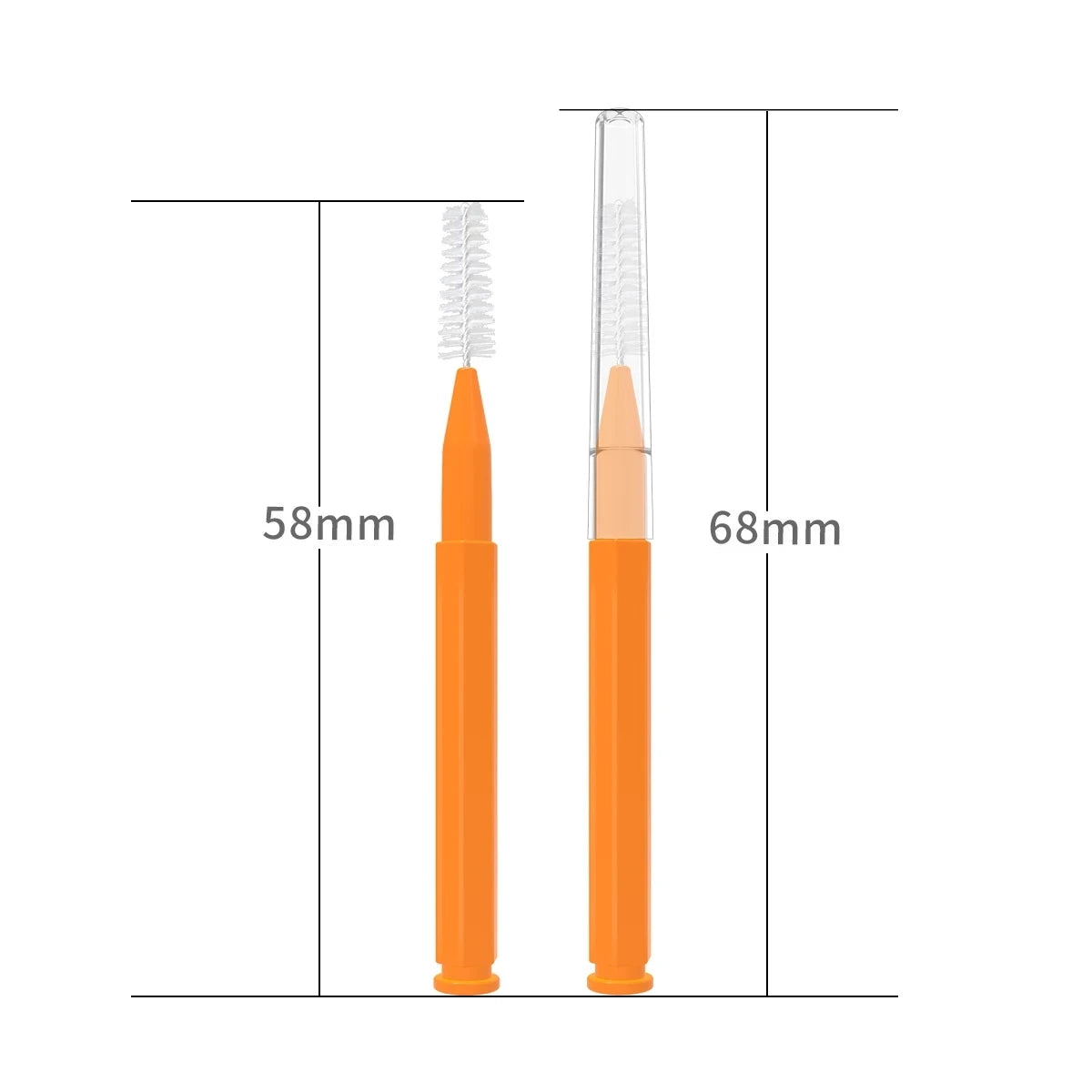 Interdental brushes for cleaning teeth and braces care