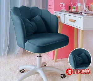 Kawaii desk chair with latex cushion, adjustable height, and swivel