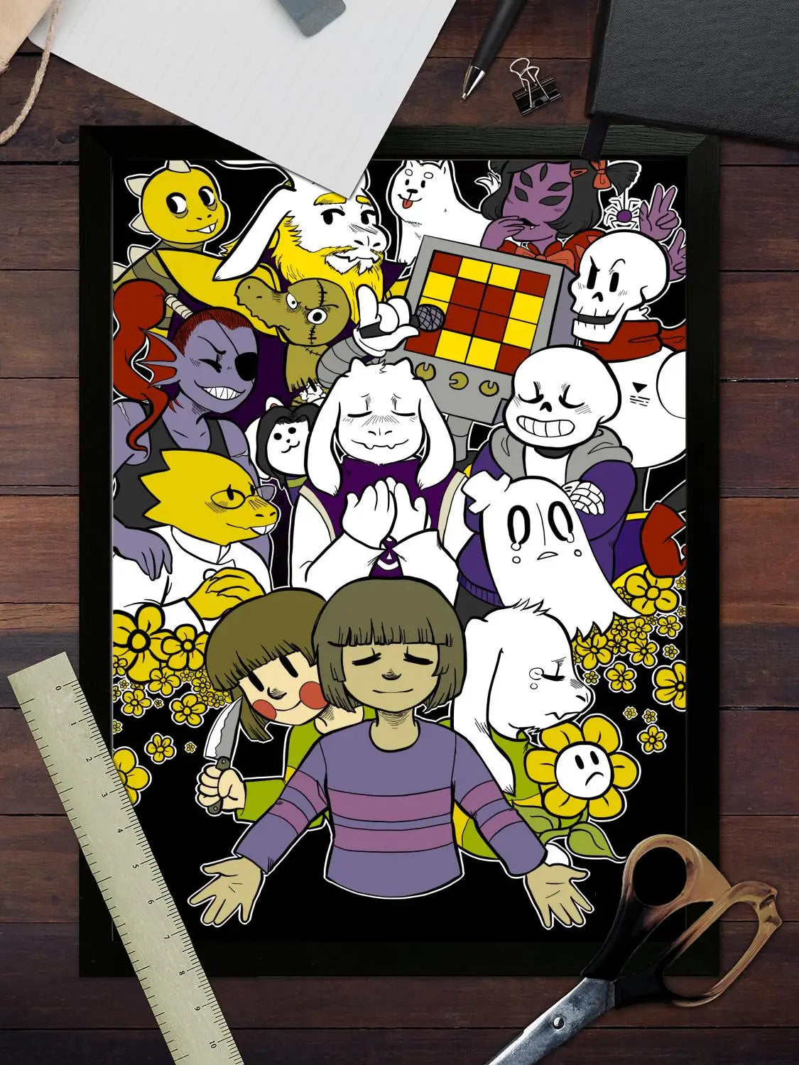 Undertale Poster – Canvas Wall Art Print for Modern Living Room