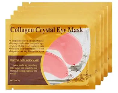 Gold collagen crystal eye mask for hydrating skincare