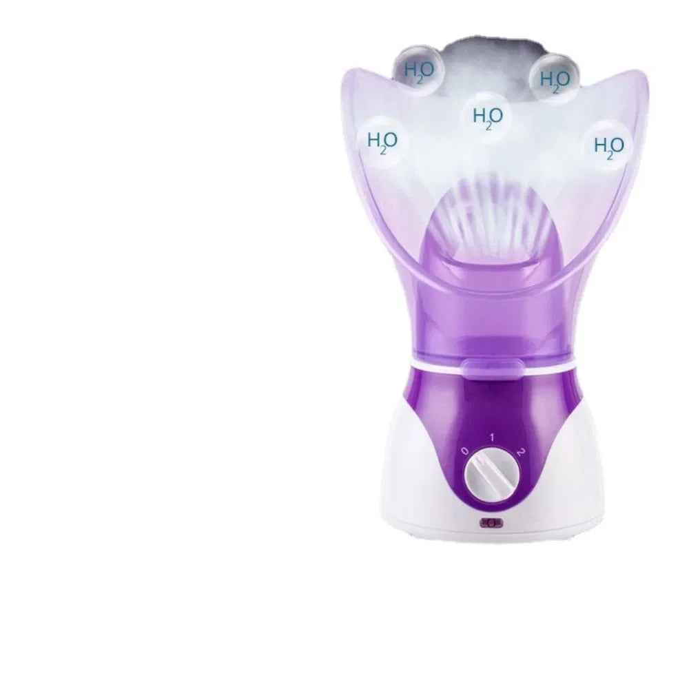 Hot spray aromatherapy face vaporizer for skin hydration