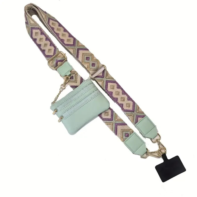 Phone Strap With Zippered Pouch For Women & Man