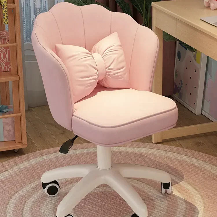 Kawaii desk chair with latex cushion, adjustable height, and swivel