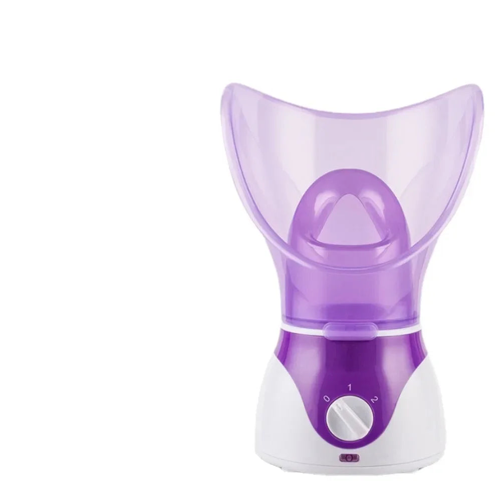 Hot spray aromatherapy face vaporizer for skin hydration