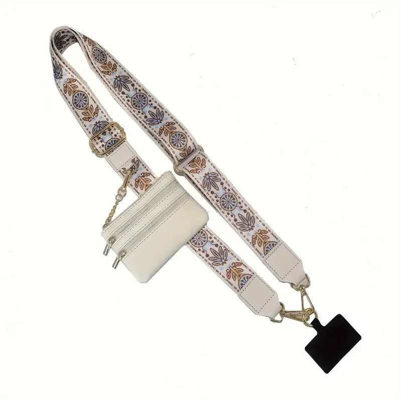 Phone Strap With Zippered Pouch For Women & Man