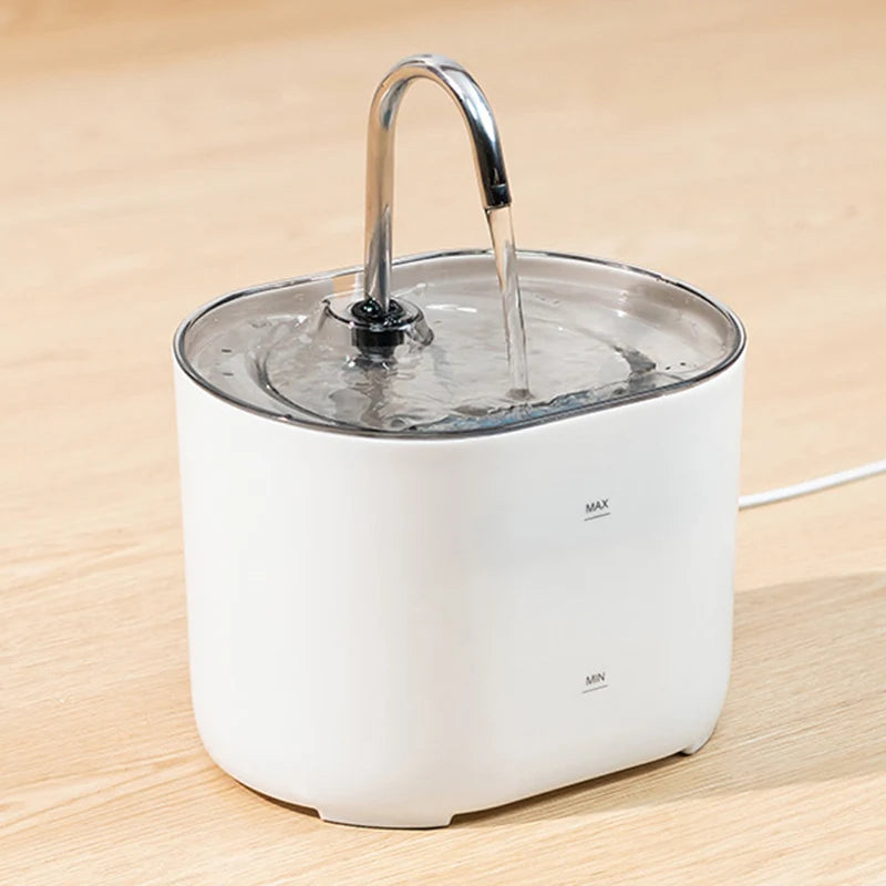 Automatic stainless steel cat water fountain for hydration