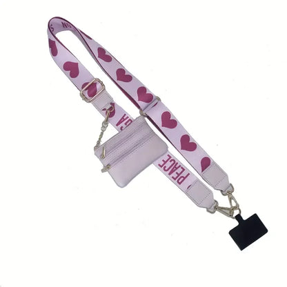 Phone Strap With Zippered Pouch For Women & Man