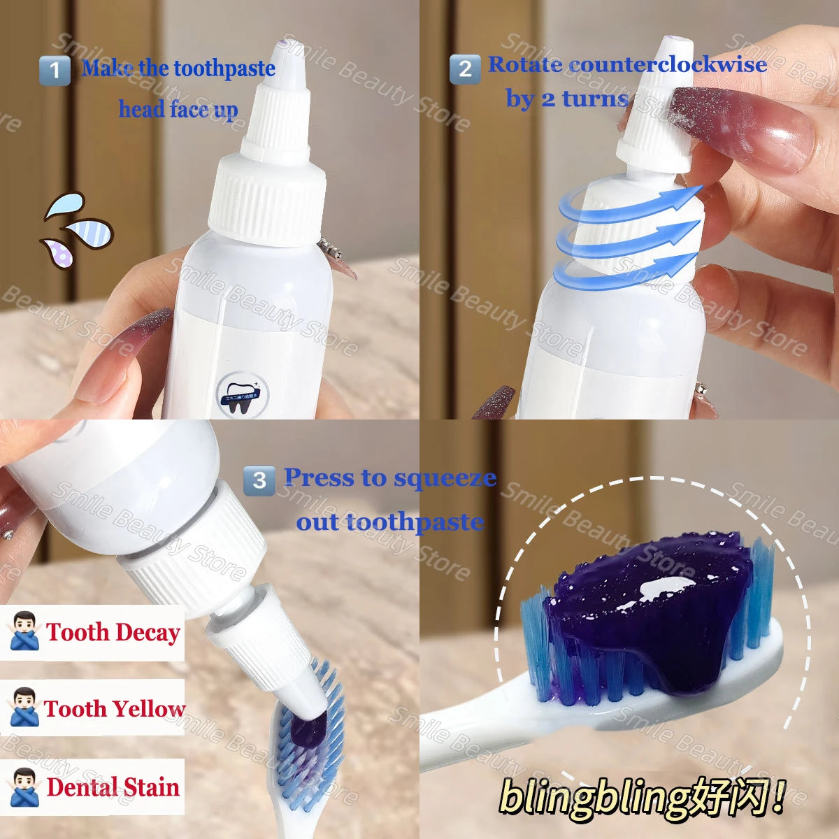 V34 Teeth Whitening Enzyme Toothpaste