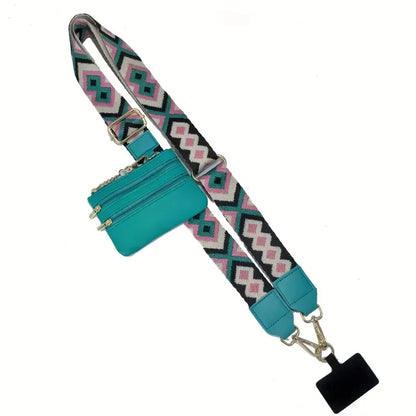 Phone Strap With Zippered Pouch For Women & Man