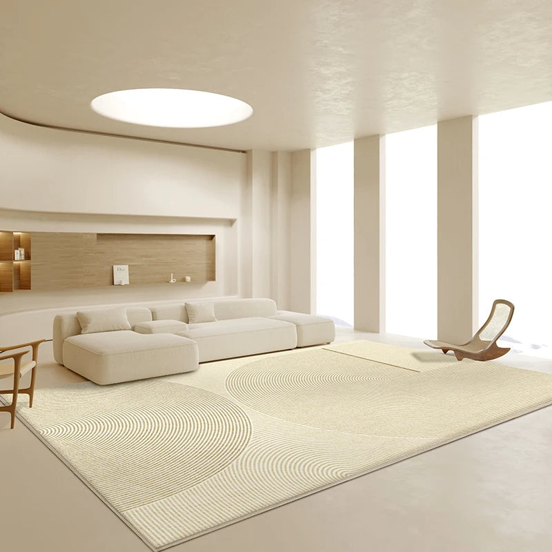 Japanese plush carpet with non-slip backing for living room