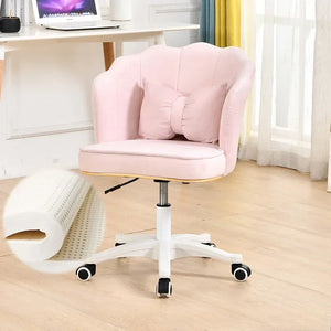 Kawaii desk chair with latex cushion, adjustable height, and swivel