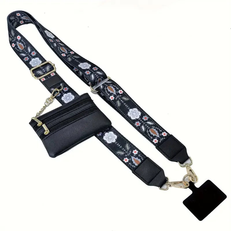 Phone Strap With Zippered Pouch For Women & Man