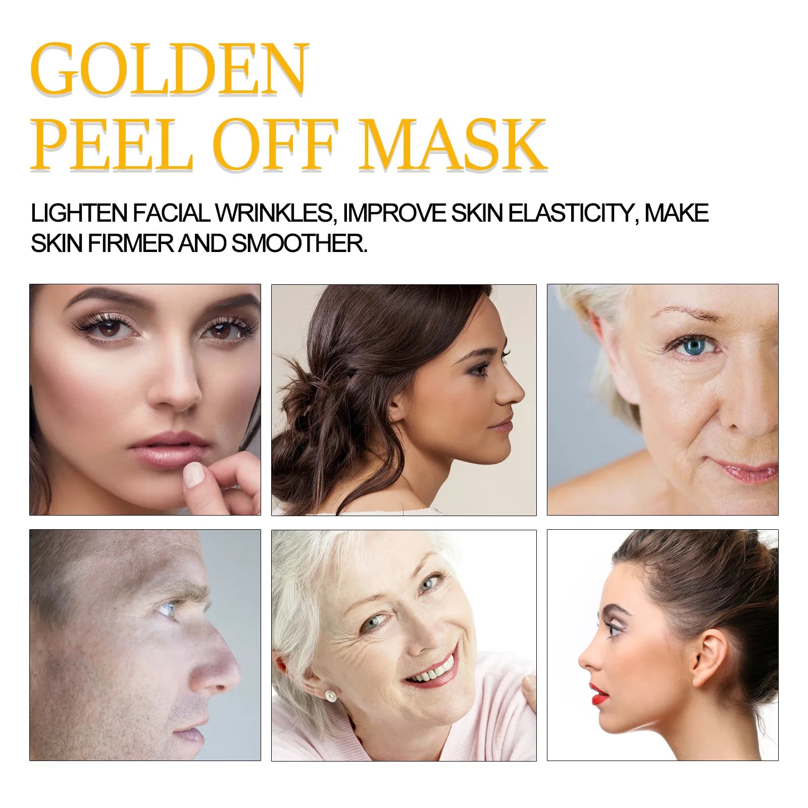 Golden peel-off mask for detoxifying and radiant skin