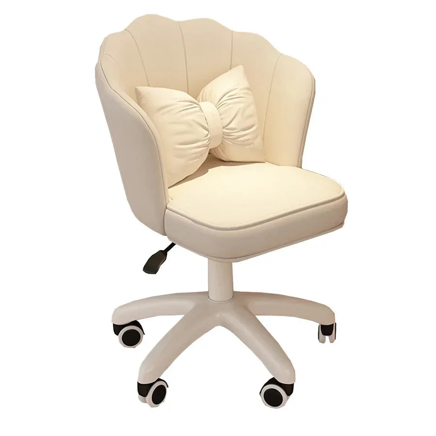 Kawaii desk chair with latex cushion, adjustable height, and swivel