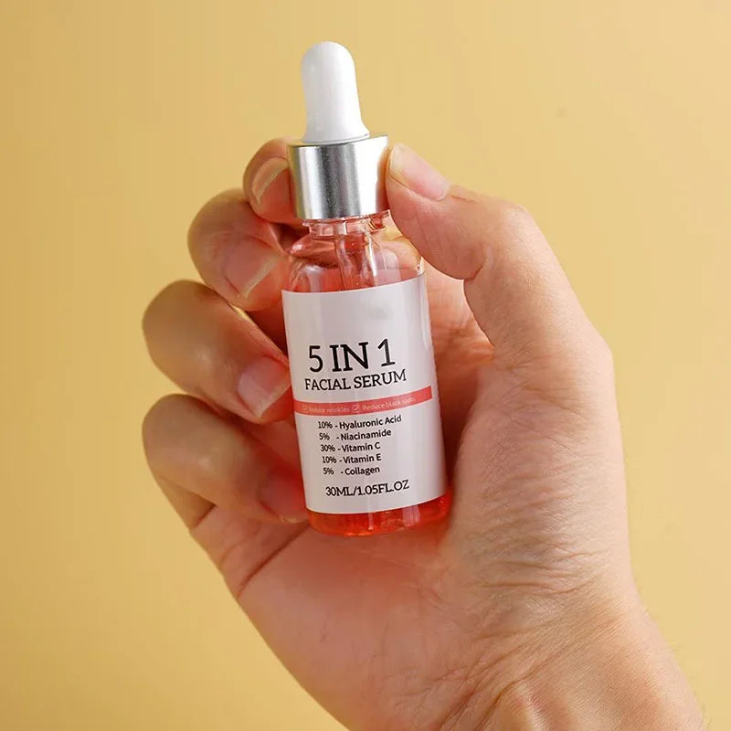 Anti-wrinkle facial serum for hydrating and firming skin