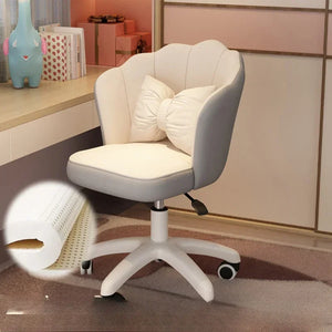 Kawaii desk chair with latex cushion, adjustable height, and swivel