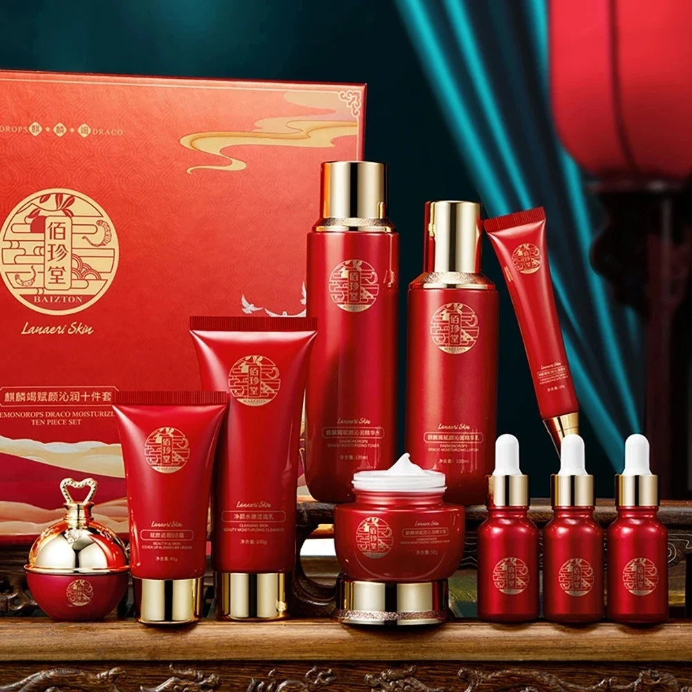 10pcs Dragon Blood Anti-Aging Skin Care Set