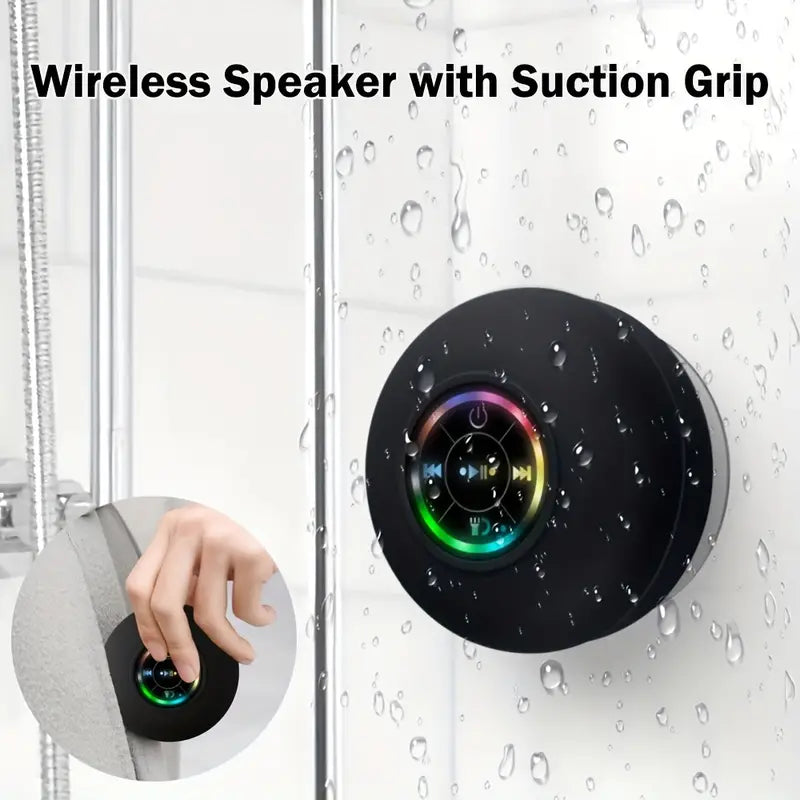 Waterproof Portable Wireless Speaker with Suction Cup