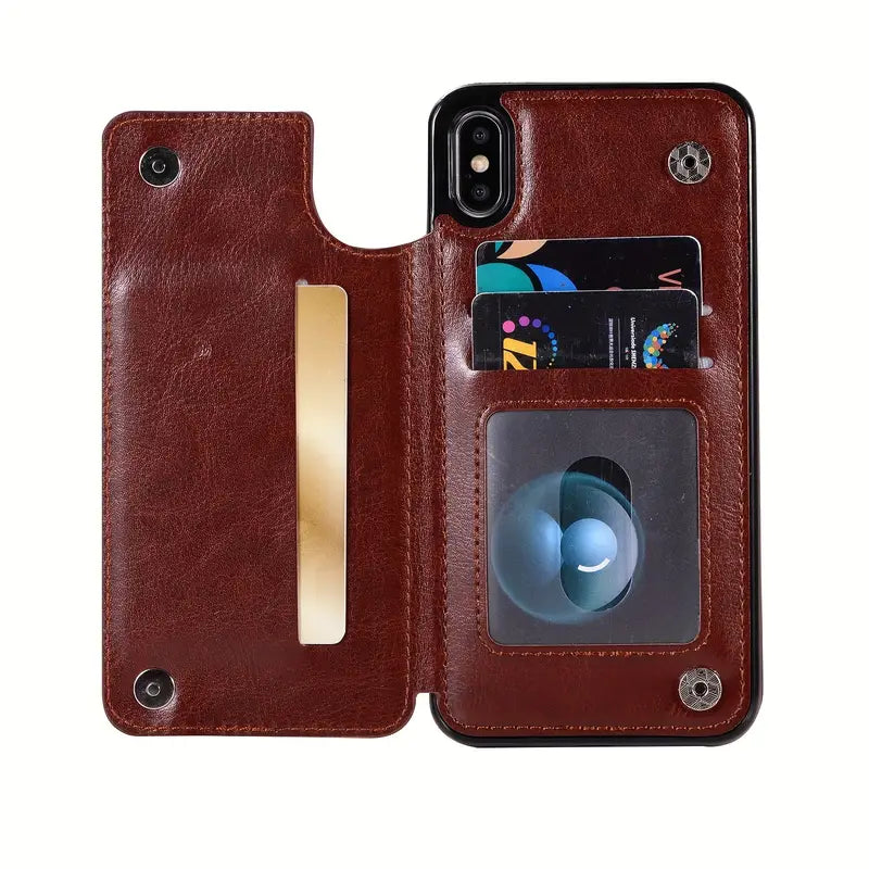 Premium Leather Wallet Phone Case