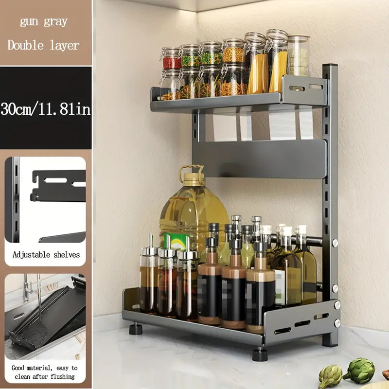 Premium Steel Multi-Tier Spice Rack