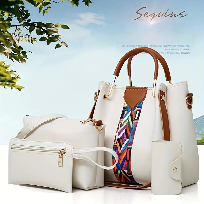 Chic 4pcs Women's Bag Set