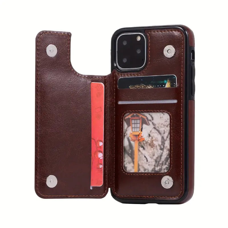 Premium Leather Wallet Phone Case