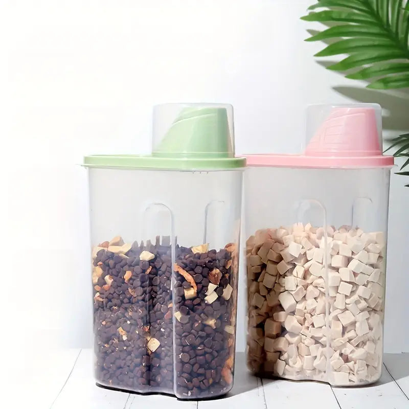 Airtight pet food storage container with durable design