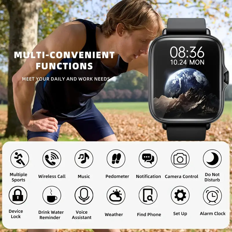 Waterproof Smart Watch with 1.83" Full Touch Screen