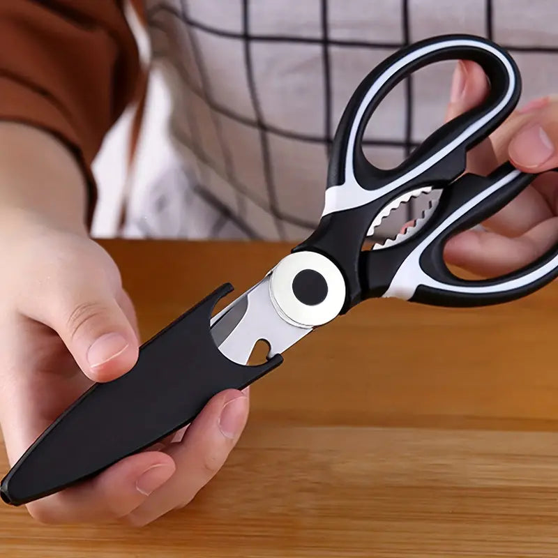 Multifunctional Stainless Steel Kitchen Knife & Food Scissors