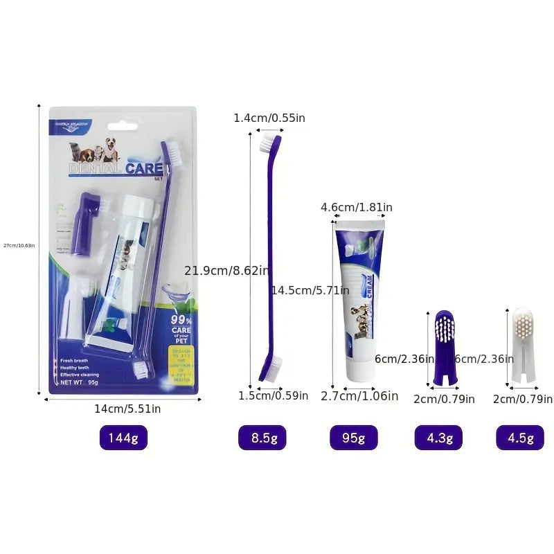 4pcs Pet Dental Cleaning Kit