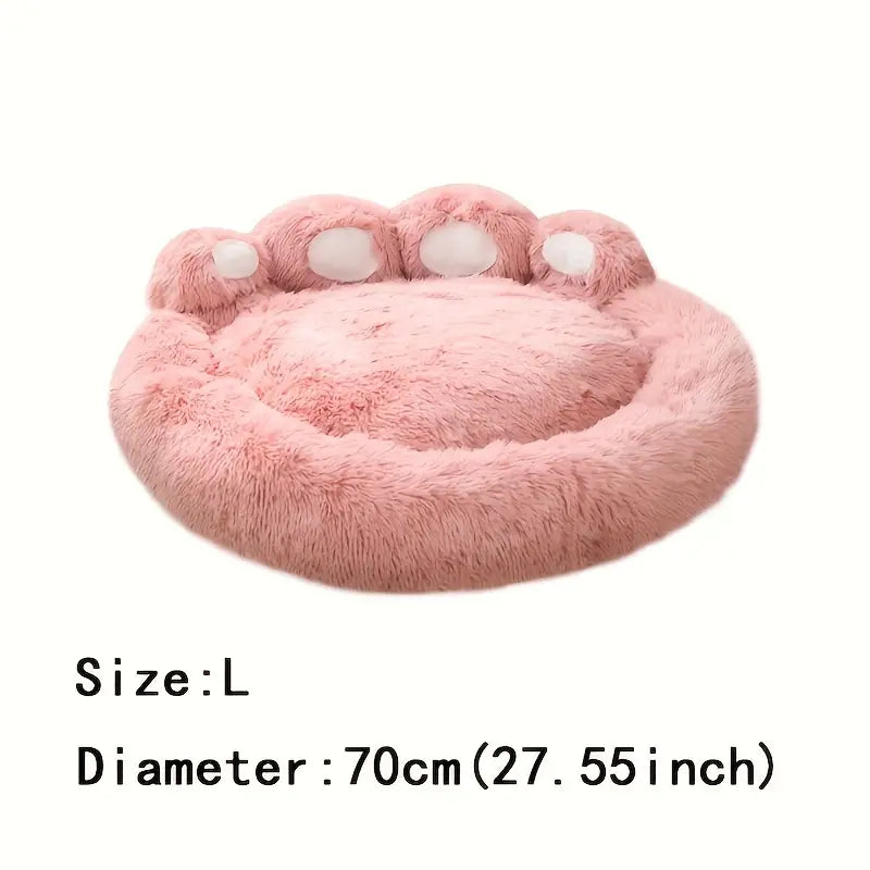 Ultra-Plush Bear Paw Pet Bed