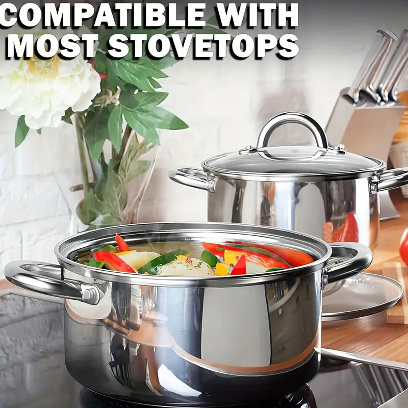 12-Piece Stainless Steel Cookware Set