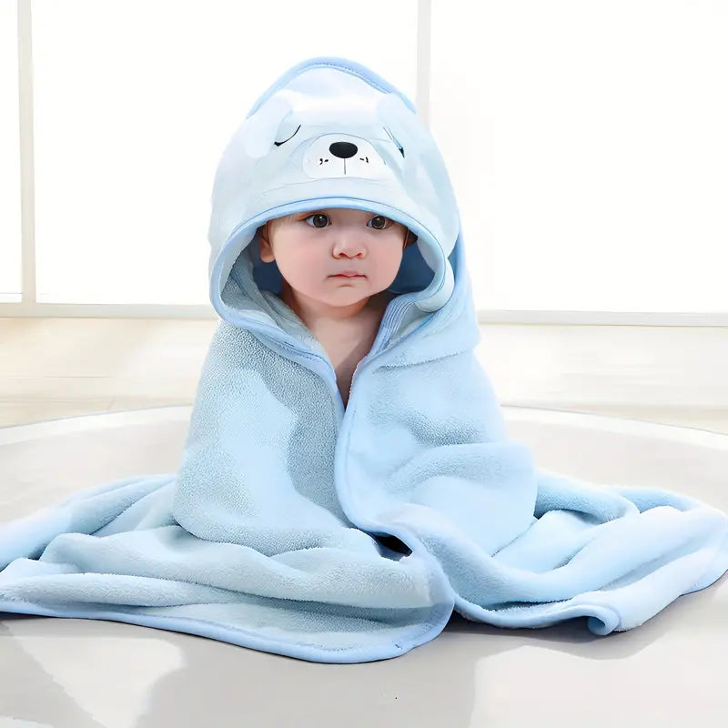 Cartoon bath towel for kids, super absorbent and soft