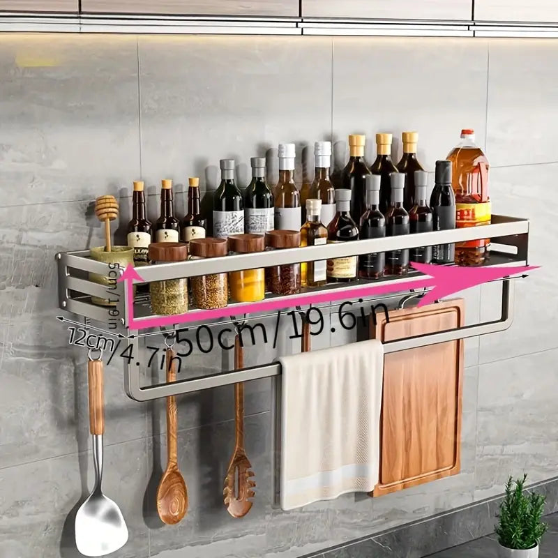 Wall-Mounted Kitchen Storage Wizard