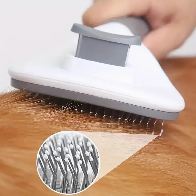 Pet hair removal slicker brush for cats and dog