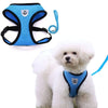 Breathable Mesh Dog Harness with Reflective Leash Set