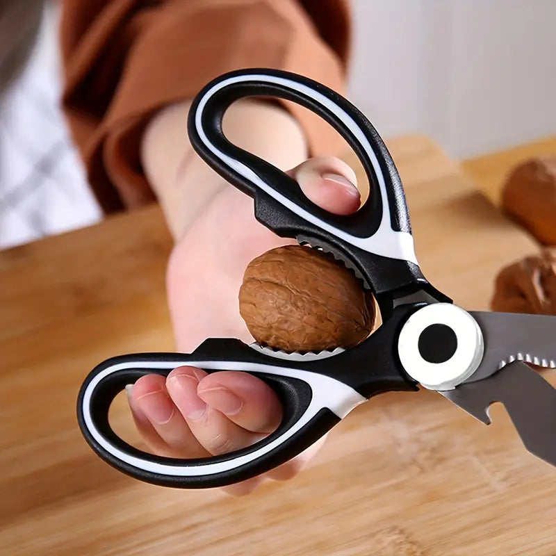 Multifunctional Stainless Steel Kitchen Knife & Food Scissors