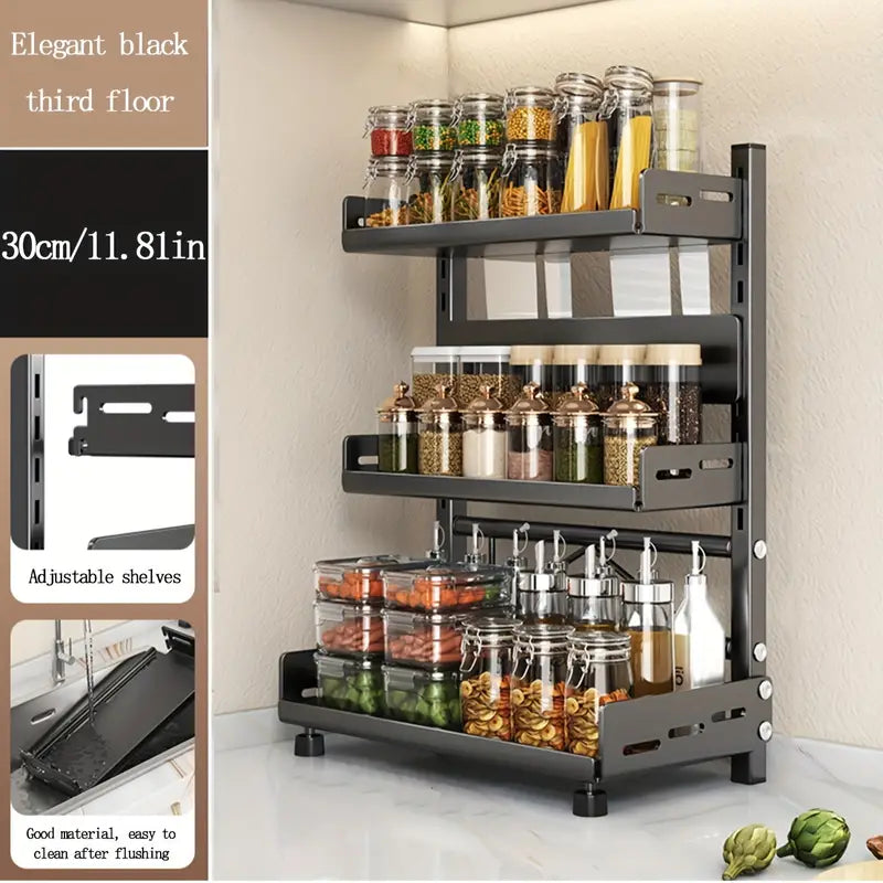 Premium Steel Multi-Tier Spice Rack