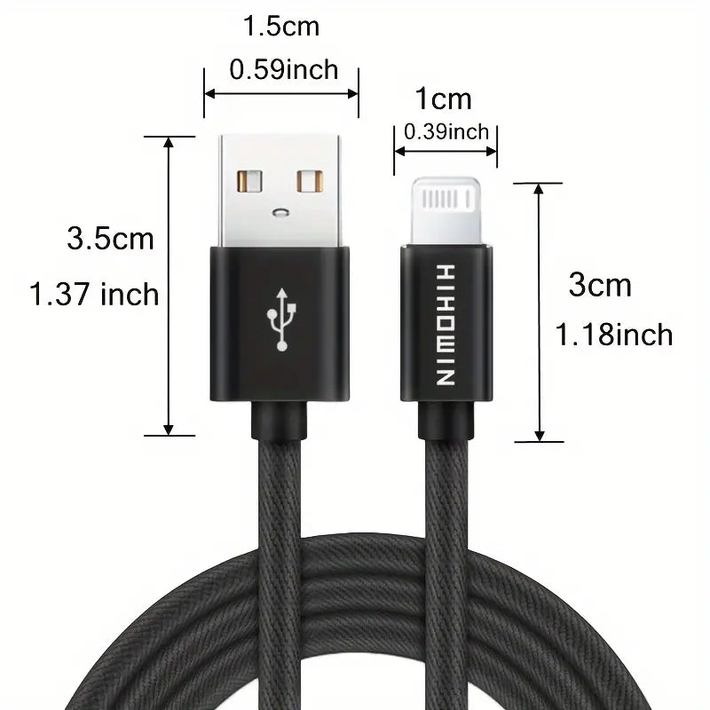 Fast charging USB to Lightning cable for iPhone and iPad