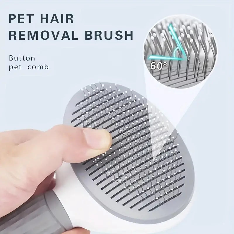 Pet hair removal slicker brush for cats and dog