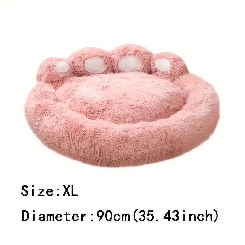 Ultra-Plush Bear Paw Pet Bed