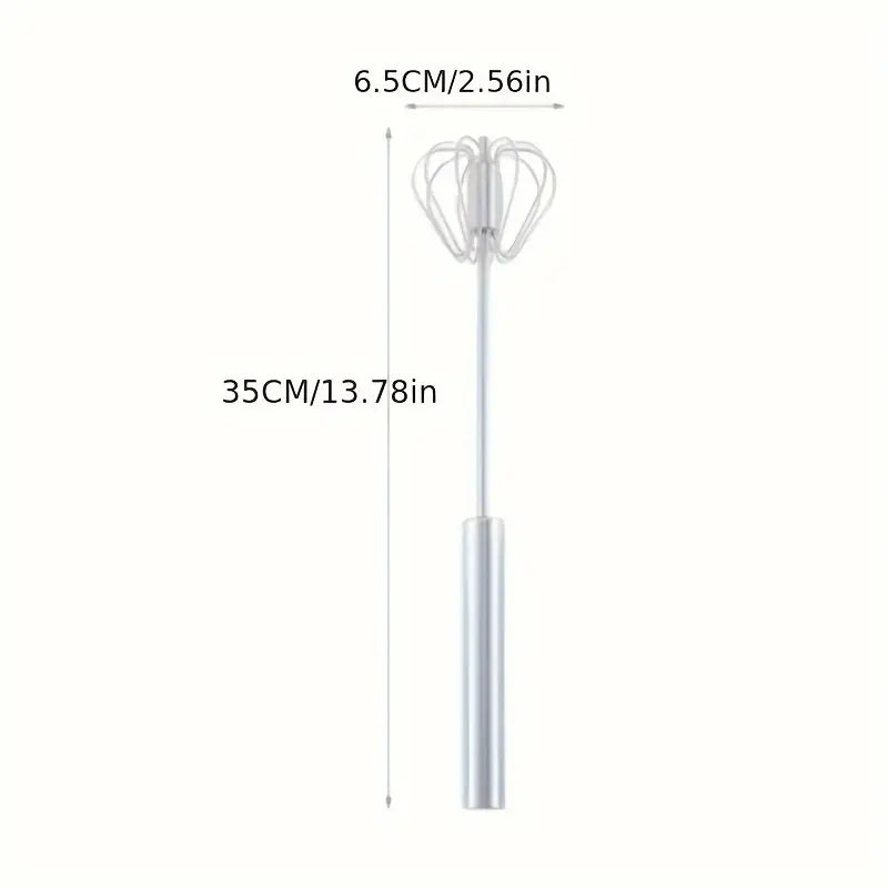 Premium Multifunctional Stainless Steel Whisk & Milk Frother – Egg Beater, Creamy Milk Frother