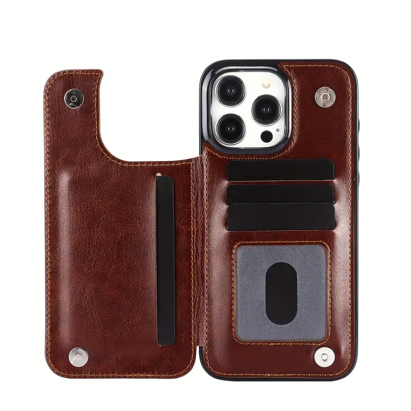 Premium Leather Wallet Phone Case