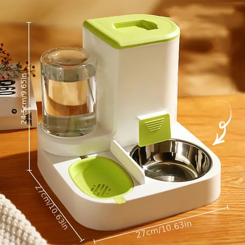 2-in-1 Large Capacity Automatic Pet Feeder