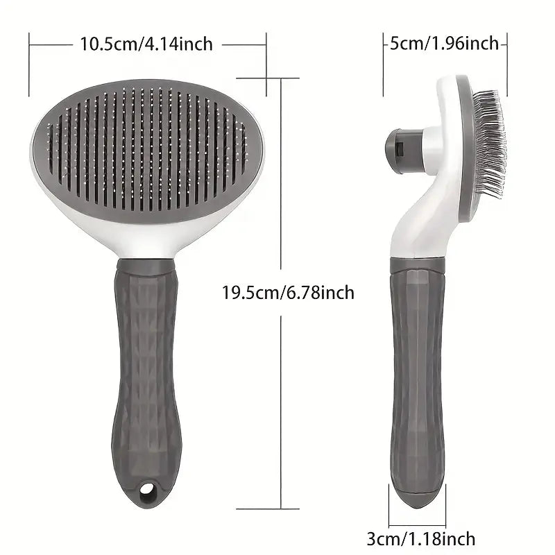 Pet hair removal slicker brush for cats and dog