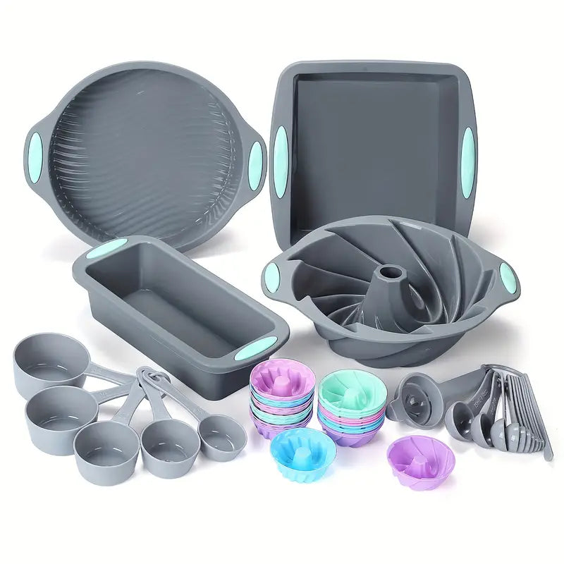 45-Piece Silicone Nonstick Baking Set