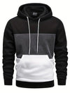 Stylish Men's Color Block Pullover Hoodie