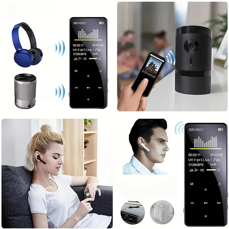 HiFi Bass MP3 player with FM radio and expandable memory